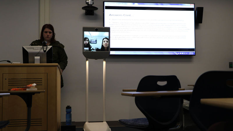 BeamPro Robot In Use