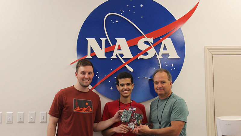 RockOn! team (left to right: Christopher Handgis, Pablo Franco Almonte, and Timothy Sichler)