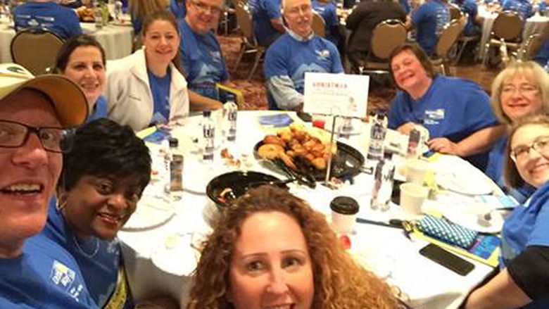 Penn State Wilkes-Barre Team at United Way Day of Caring Breakfast