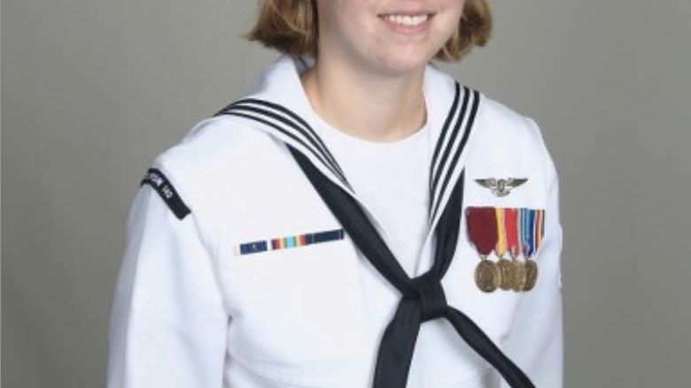 Woman in Navy uniform