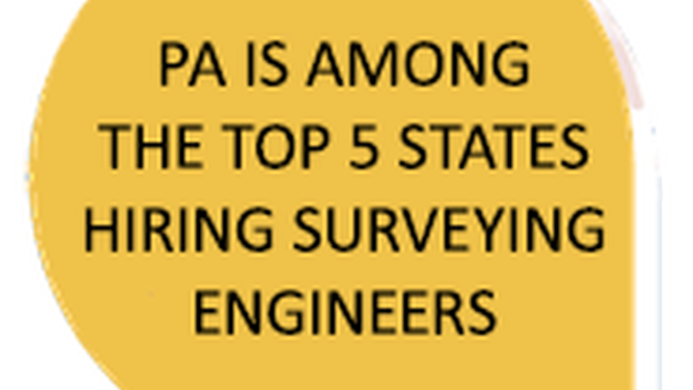 Pennsylvania is among the top 5 states hiring surveying engineers