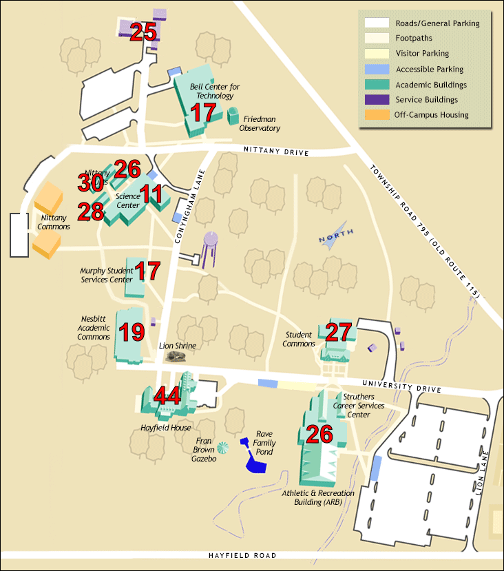Campus 911 Map Penn State Wilkes Barre