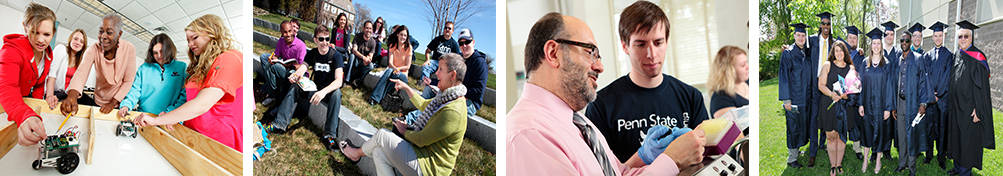 Students and faculty on campus
