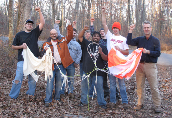 Recovery of Penn State Wilkes-Barre's first high-altitude balloon