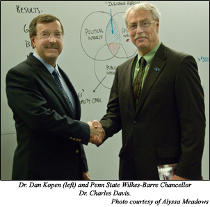 Dr. Dan Kopen (left) and Dr. Charles Davis