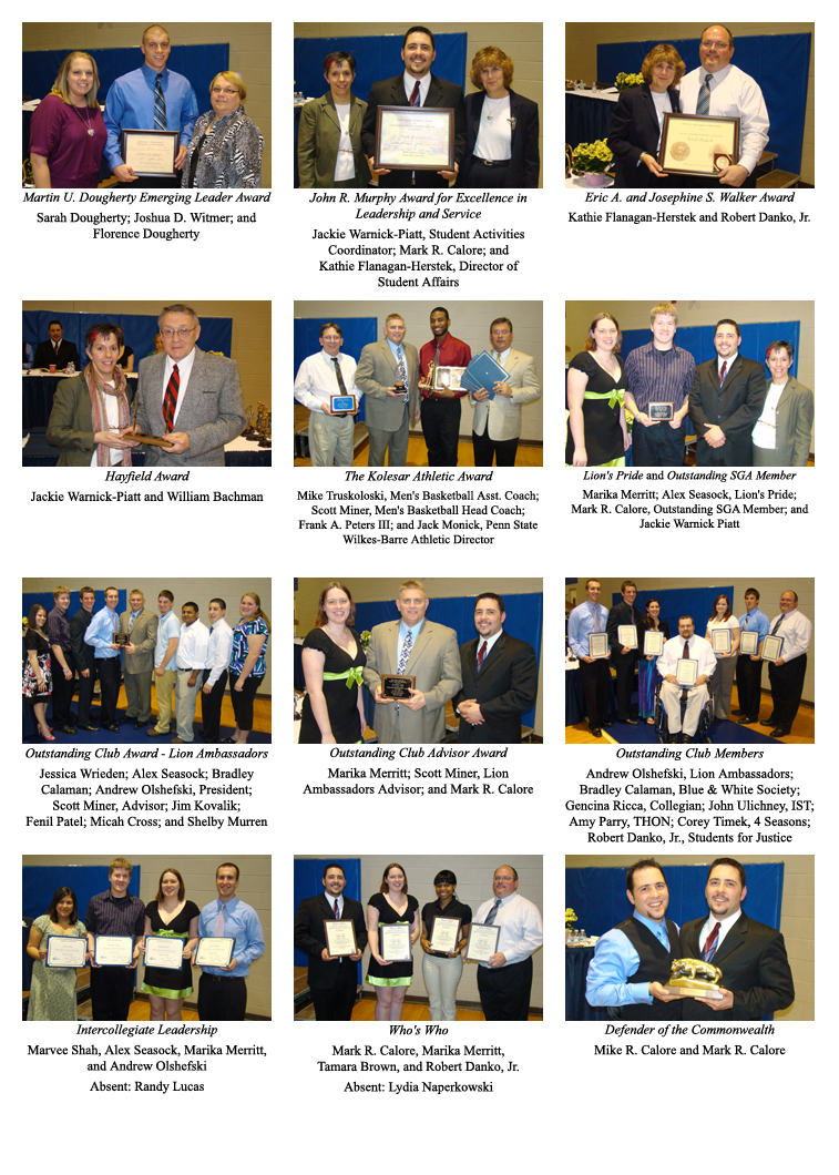 Leadership and Athletics Awards Collage