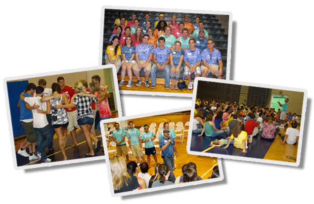 Collage of photos from Orientation 2009