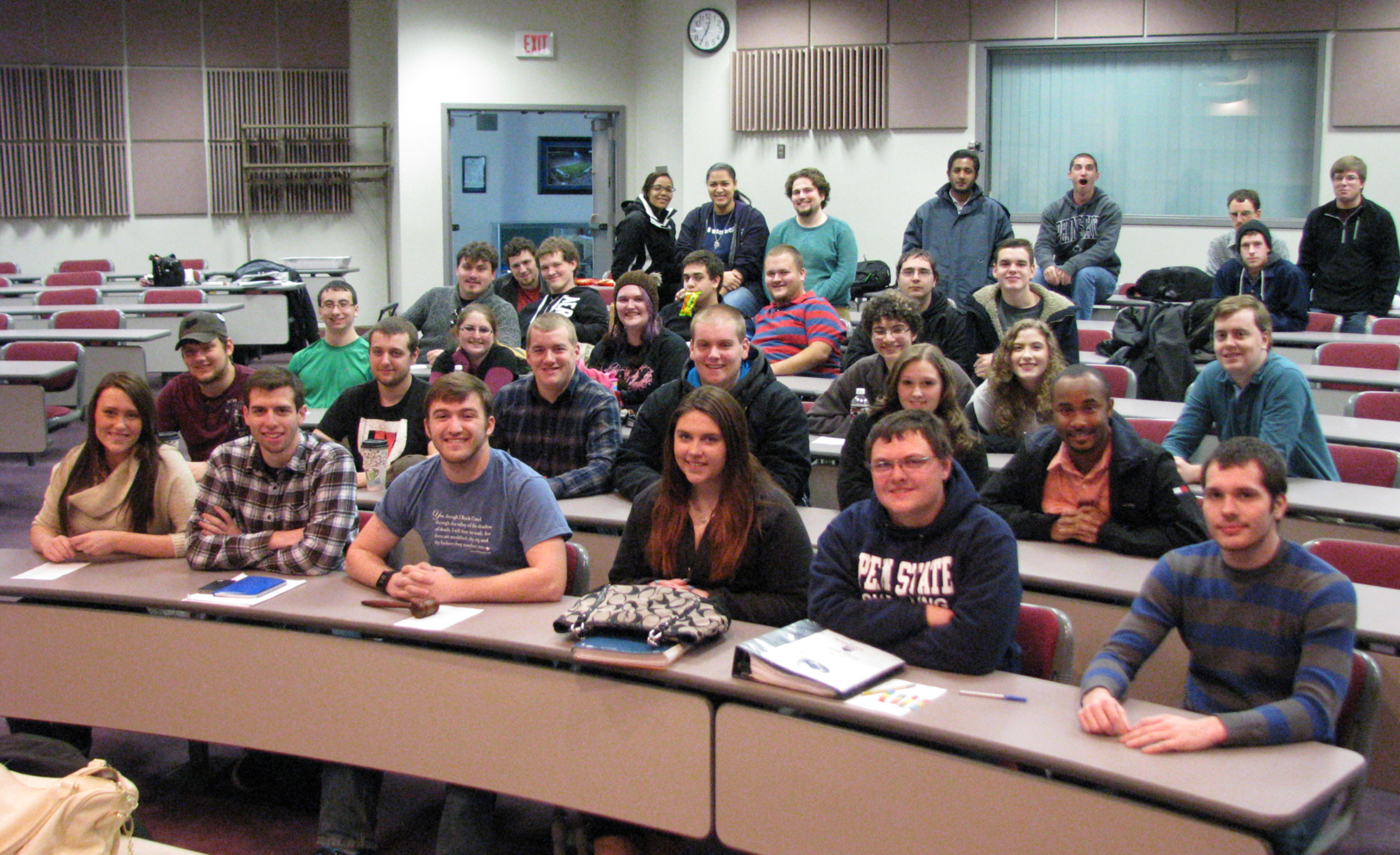 A Student Government Association meeting