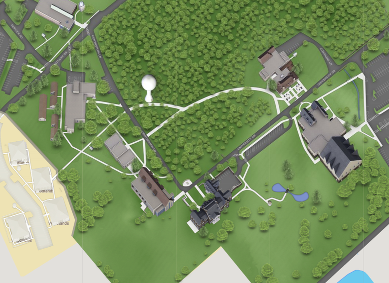 thumbnail of the Penn State Wilkes-Barre campus map