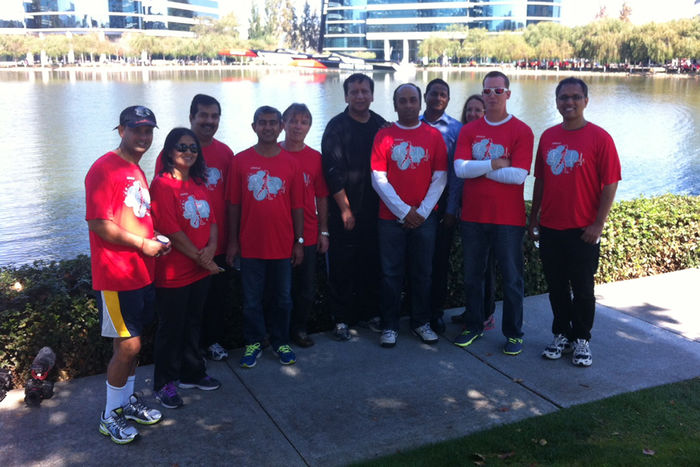 Team Oracle at the 2014 Heartwalk