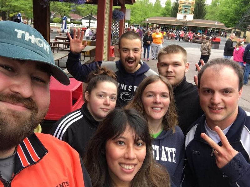 Penn State graduates enjoy Knoebels Amusement Park