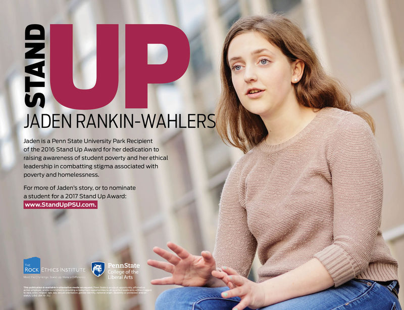 2016 Stand Up Awardee Jaden Rankin-Wahlers poster