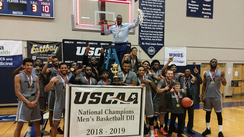 winning team celebrating their victory as national champions
