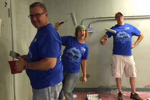 Penn State Wilkes-Barre Team Painting Fun