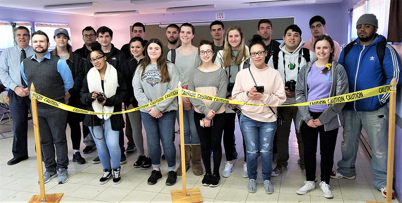 the students of the Introduction to Forensic Photography class
