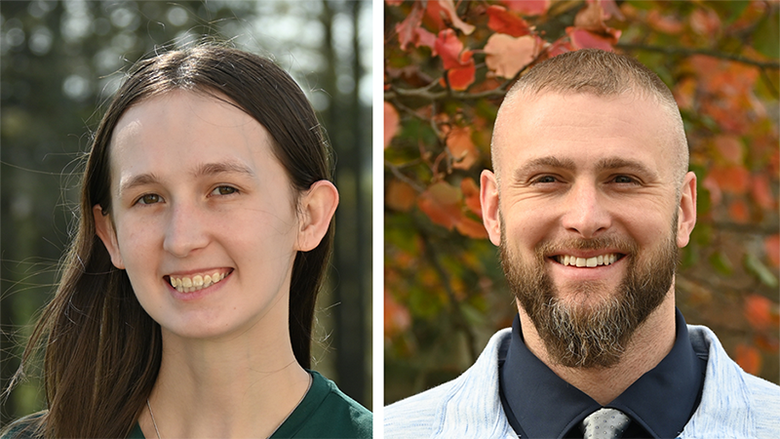 left to right: Bailey Hayes and Jonathan Kelly