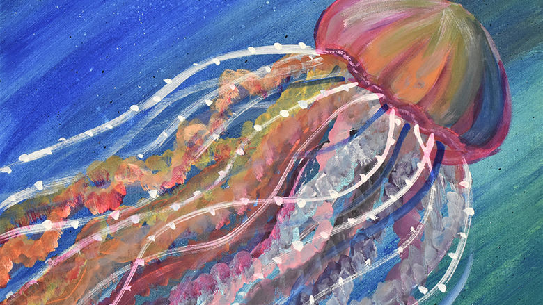 Jellyfish (painted by MaryLou Kolojeski)