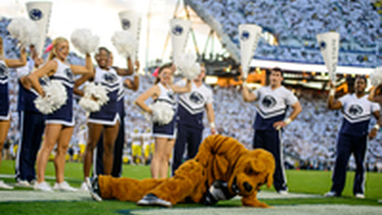 Nittany Lion at Football Game