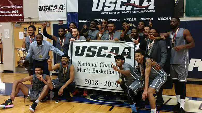Penn State University Wilkes-Barre men’s basketball team wins USCAA Men’s Division II National Championship.