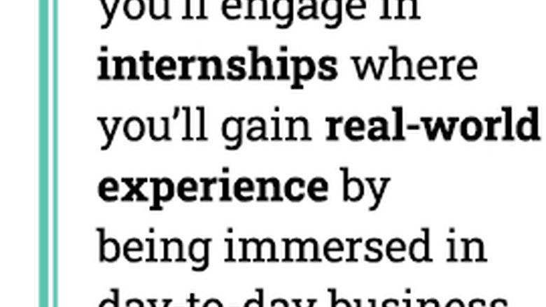As a Penn State Wilkes-Barre business major, you’ll engage in internships where you’ll gain real-world experience by being immersed in day-to-day business operations.