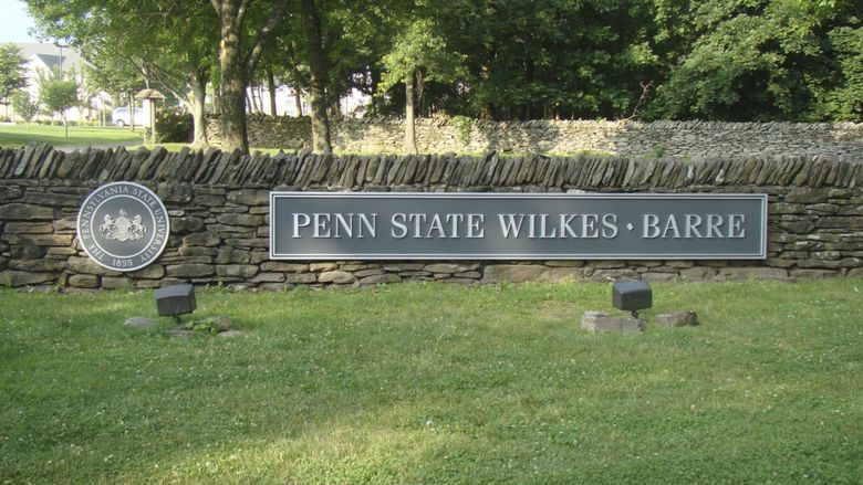 sign at the entrance to Penn State Wilkes-Barre