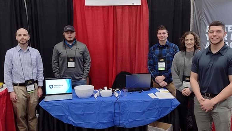 Group of students at the Penn State Wilkes-Barre booth