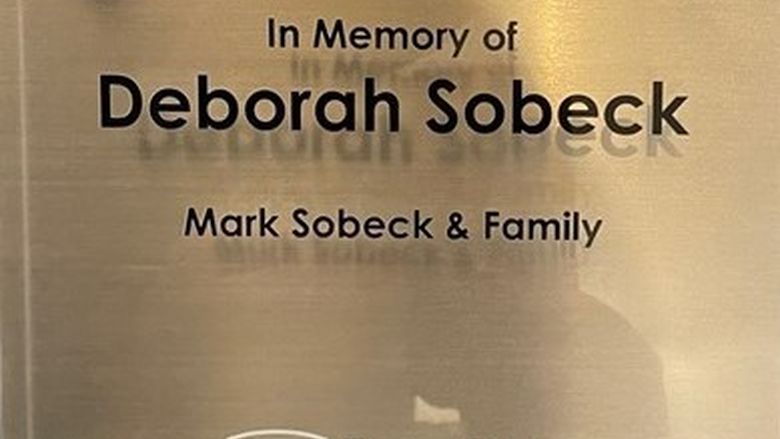 Deborah Sobeck plaque