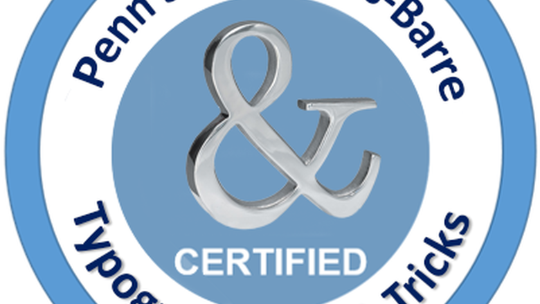 Typography Tips & Tricks Certification badge