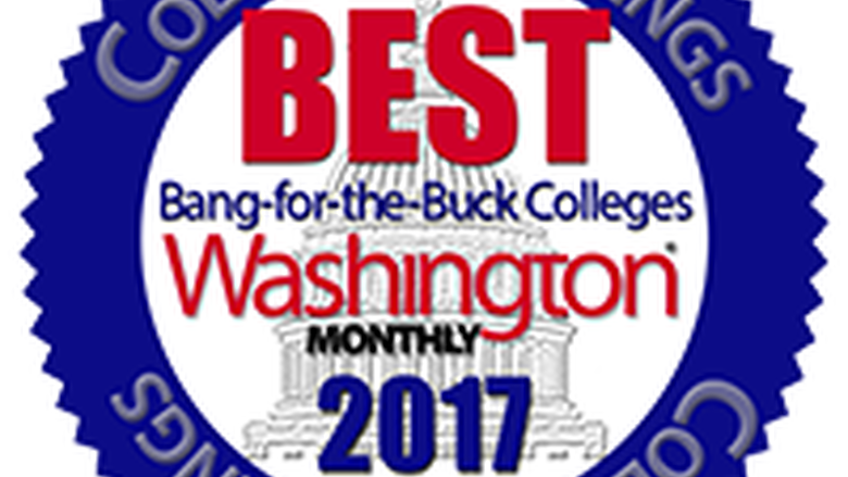 Penn State Wilkes-Barre named one of the 'Best Bang for the Buck Colleges' in 2017 by Washington Monthly