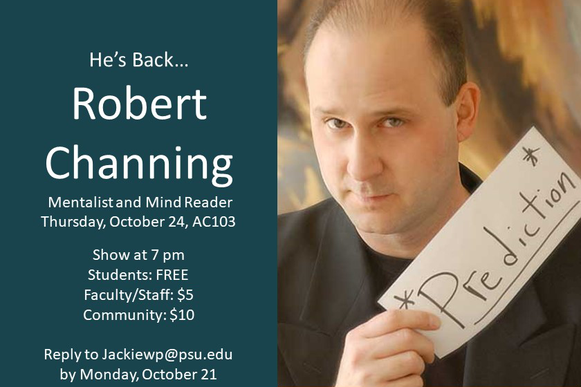 mentalist Robert Channing mentalist Robert Channing