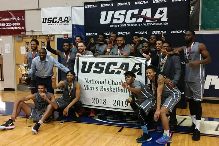 Penn State University Wilkes-Barre men’s basketball team wins USCAA Men’s Division II National Championship.