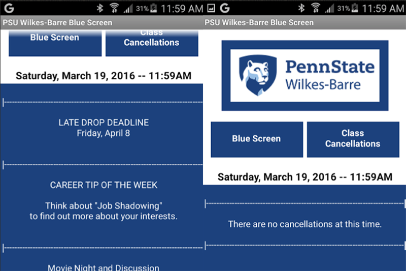 Blue Screen App Screenshot