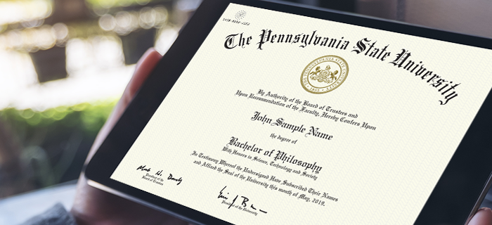 Penn State introduces Certified Electronic Diplomas for graduates